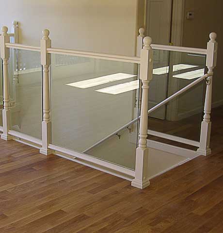 glass and bamboo flooring